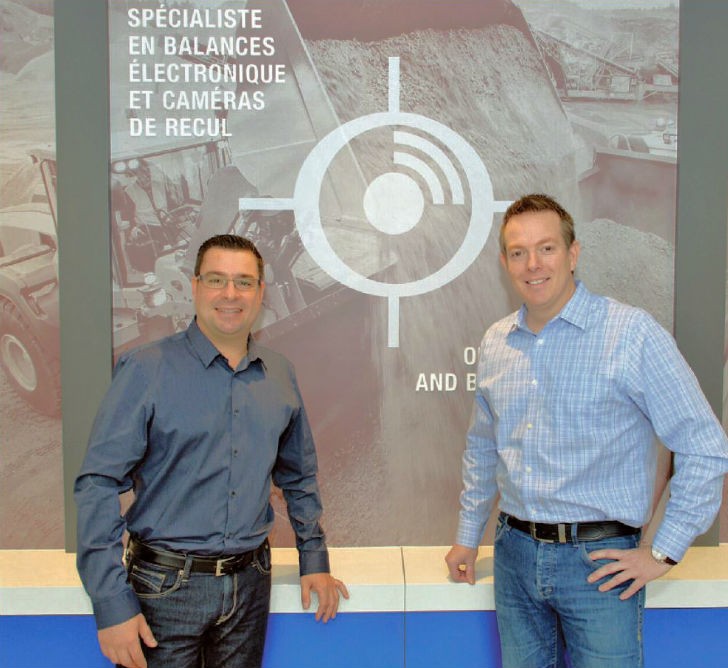 Company President Marc Lefebvre and Hugo La Riviere, VP Sales & Operations welcome visitors to their new offices. 