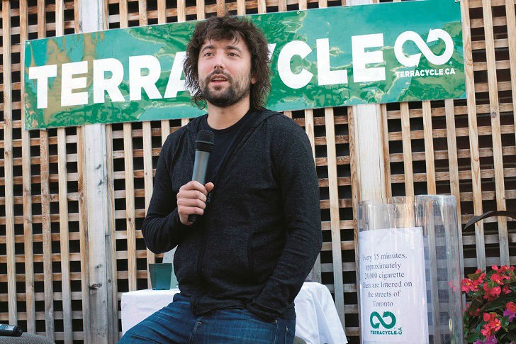 TerraCycle’s Tom Szaky at the launch of Vancouver’s Cigarette Brigade pilot program.