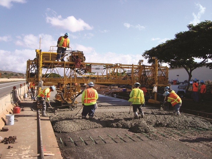 Terex Bid-Well 4800 Paver for Bridge Decks, Roads and Other Flatwork