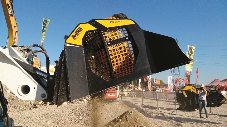 MB Screening Bucket for Loaders, Skid Steers and Backhoes