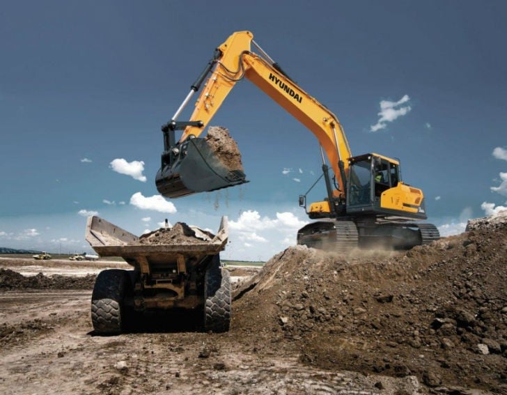 The HX series excavators from Hyundai Construction Equipment Americas feature new technologies that make the operating experience more comfortable, more ergonomic and more user-friendly. Shown is the new HX260L, one of seven models hitting the ground now.