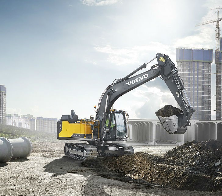 Volvo EC160E Boosts Fuel Efficiency and Power