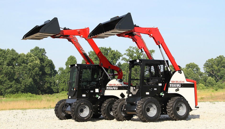 Takeuchi TS80 Skid Steer Available in Radial and Vertical Loader Alightments