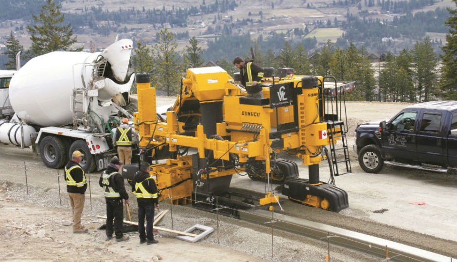 Paving with GOMACO's Next Generation Commander III in B.C.'s Interior