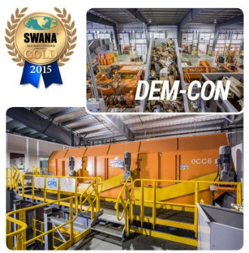 Dem-Con MRF wins Gold at WASTECON 2015