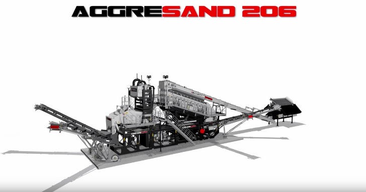 Terex Washing Systems AggreSand 206 Modular Build Demonstrated