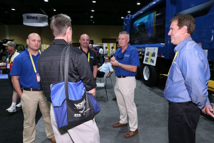 Attendees and exhibitors on the show floor at WASTECON 2015, held August 24-27 in Florida 