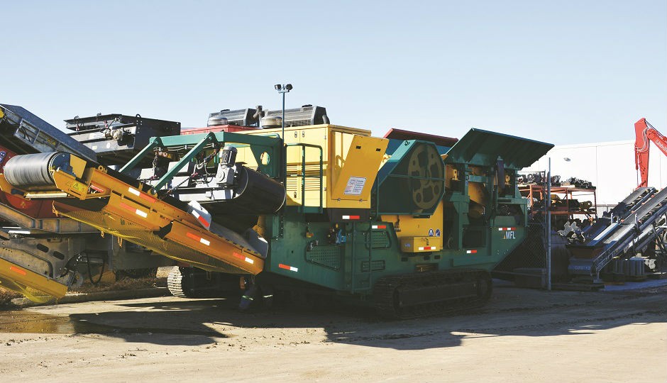 MFL Tracked Mobile Plant Reduces Cost with Diesel-Electric-Drive System