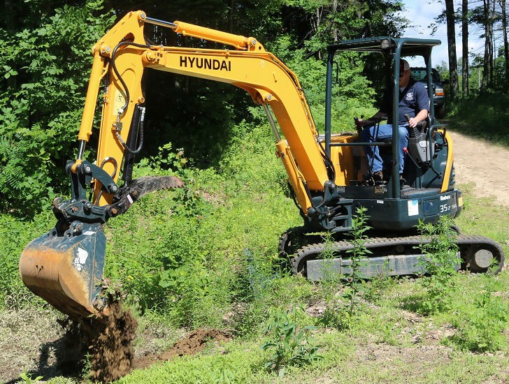 The Hyundai R35Z-9A compact excavator, shown here, is one of six new models Tier 4 Final-compliant recently available in North America.