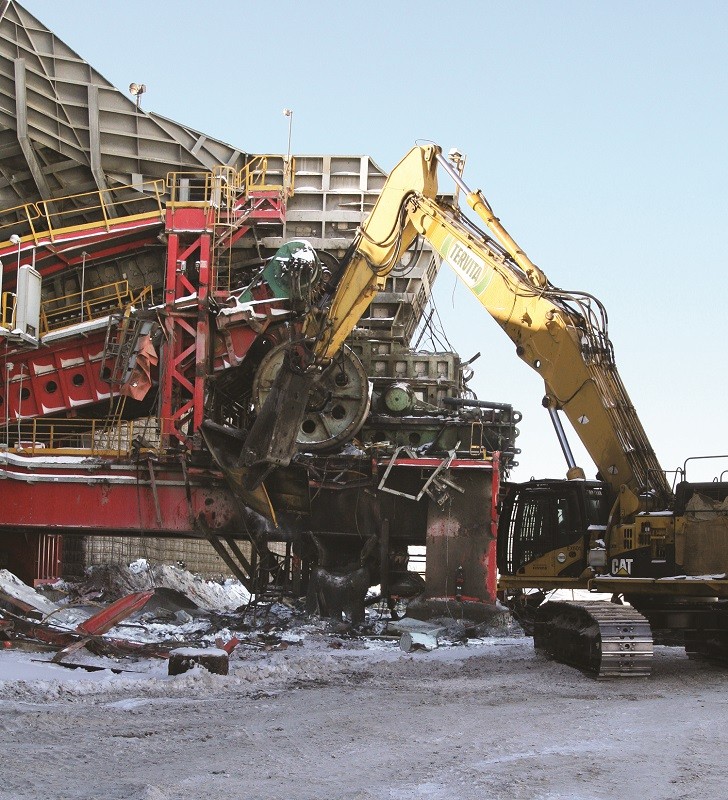 Demolition in “the sands”