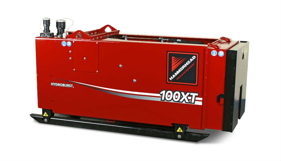Powerful, compact HydroBurst 100XT static pipe bursting system introduced by HammerHead Equipment Powerful, compact HydroBurst 100XT static pipe bursting system introduced by HammerHead Equipment