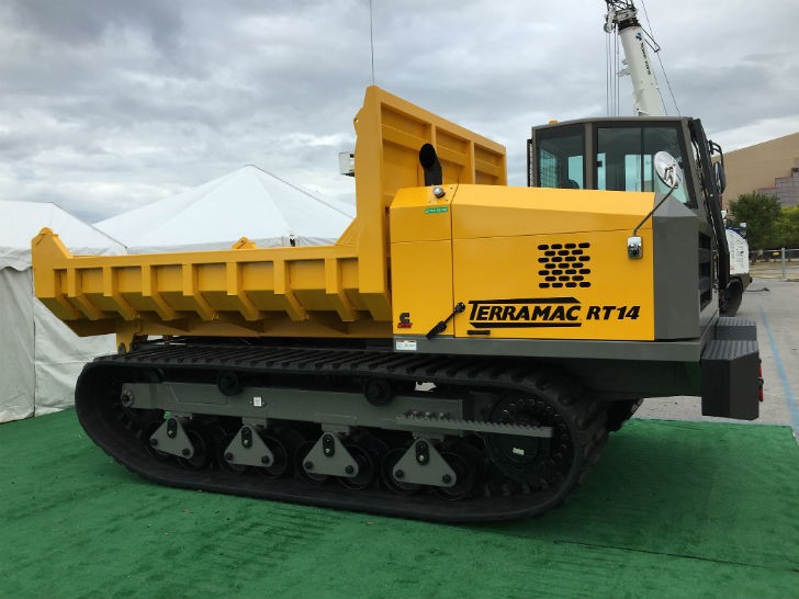 Terramac unveiled its largest crawler carrier unit, the RT14, at ICUEE 2015.