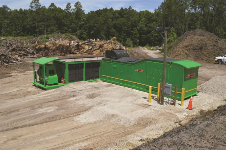 The PGFireBox is designed to eliminate large amounts of wood waste without any pre-processing, converting woody biomass to fossil-fuel-free electricity, while providing a significant improvement in environmental impact