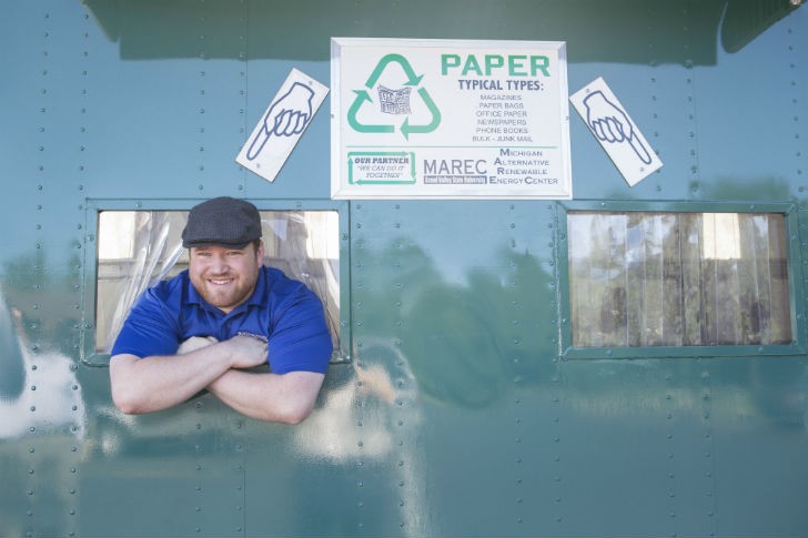 Prototype of portable recycling centre for rural applications uses solar power