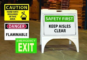 High-impact safety signs  designed to create safer work places
