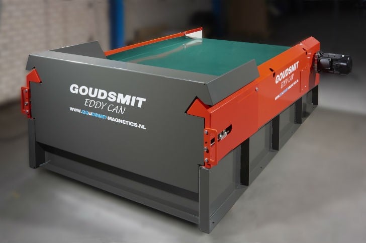 EddyCan sorter is the latest addition to the range of eddy current non-ferro metal separators.