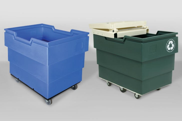 50P-16 Utility Cart (left) and 50P Series recycling cart (right)