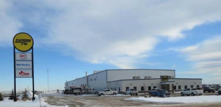 Stream-Flo Grande Prairie Super Ctr: 47,000 sq ft on 5.6 acres of land opened its first facility in Grande Prairie in 1987, purchased the land it now occupies in 2011, constructed & opened the current facility in 2012. The 2015 expansion doubled the size. Stream-Flo Grande Prairie Super Ctr: 47,000 sq ft on 5.6 acres of land opened its first facility in Grande Prairie in 1987, purchased the land it now occupies in 2011, constructed & opened the current facility in 2012. The 2015 expansion doubled the size.