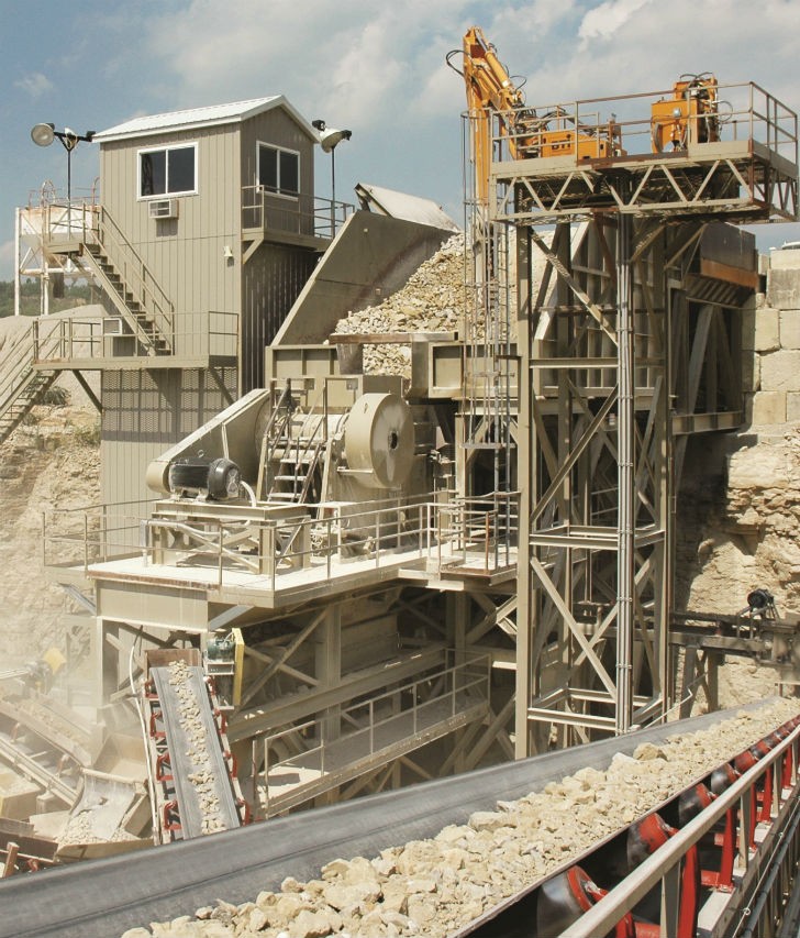 The jaw crusher, such as the KPIJCI and Astec Mobile Screens 4450 Vanguard shown above, most often performs the first stage of crushing which can be the most difficult stage of product reduction.