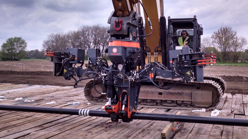 TONGHAND exit-side wrench attachment.