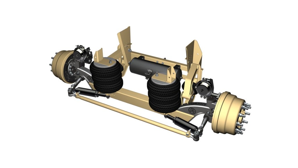 RSS‐233T self‐steering, liftable axle/suspension system. 