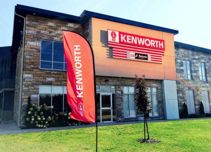 Kenworth Lanoraie facility is in an industrial and manufacturing area.