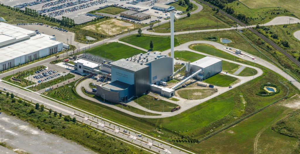 Aerial View of Durham York Energy Centre.