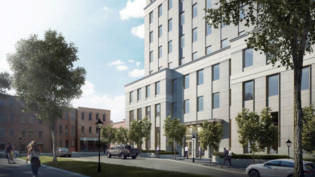 The design of the building will be strongly classical, blending all the benefits of modern building design, with the goal of honouring and enhancing the heritage character of uptown Saint John. The design of the building will be strongly classical, blending all the benefits of modern building design, with the goal of honouring and enhancing the heritage character of uptown Saint John.