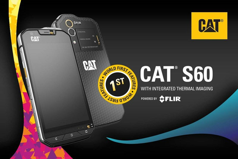 The Cat S60 smartphone with an integrated thermal camera will be unveiled at Mobile World Congress, Feb 22nd – 28th.