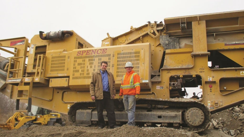 Mayfran’s Greg Johnson and Pete Spence of London, Ontario-based Robert J. Spence Construction.