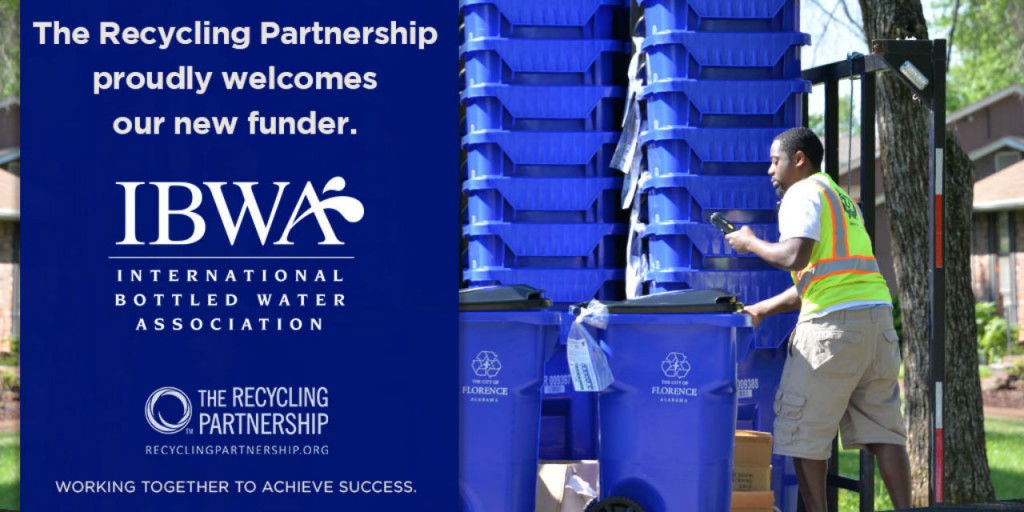 The Recycling Partnership welcomes International Bottled Water Association.