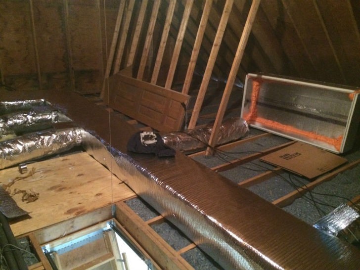 Attic Denim Insulation.