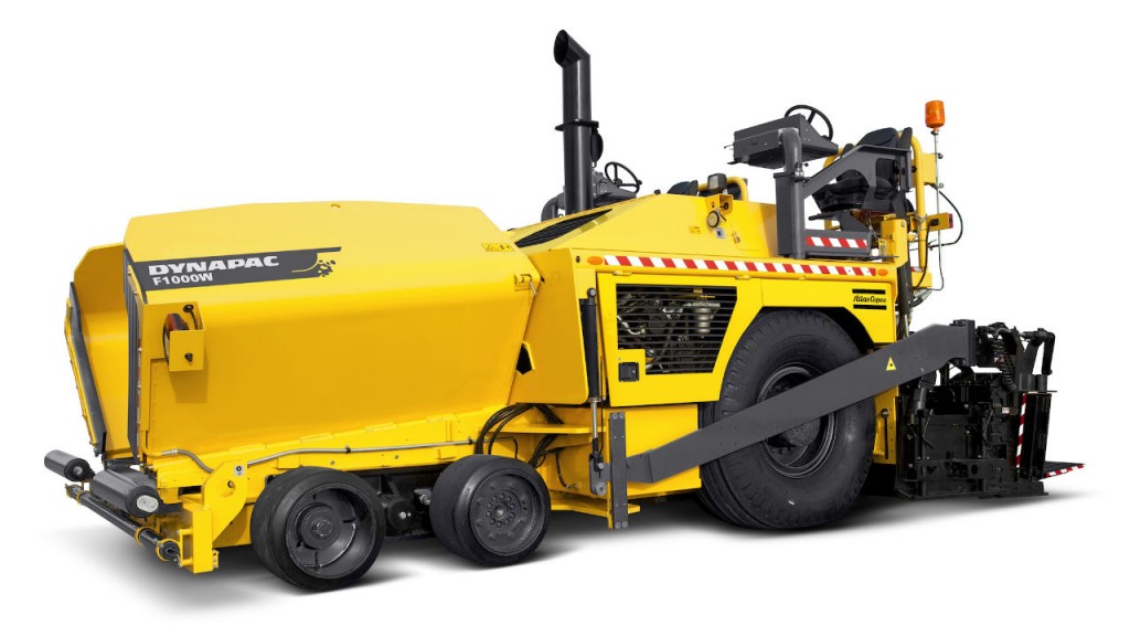 Atlas Copco’s Dynapac F1000 pavers feature exclusive technology that makes asphalt paving efficient and comfortable for the operator, such as ergonomically designed controls and Dynapac’s feed-control system.