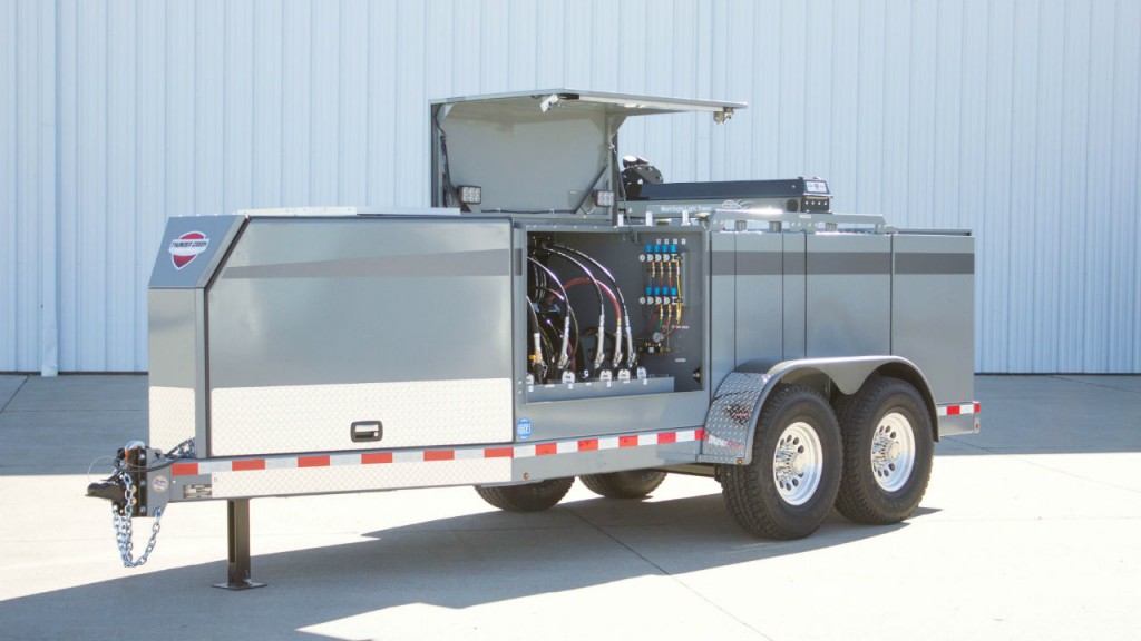 The newly redesigned Service and Lube Trailer (SLT) focused on ease of access and rugged durability for servicing off-road equipment while being more efficient to operate.