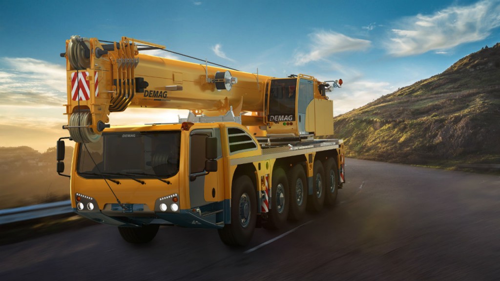 The relaunch of the Demag cranes was announced to the international press at Bauma 2016.