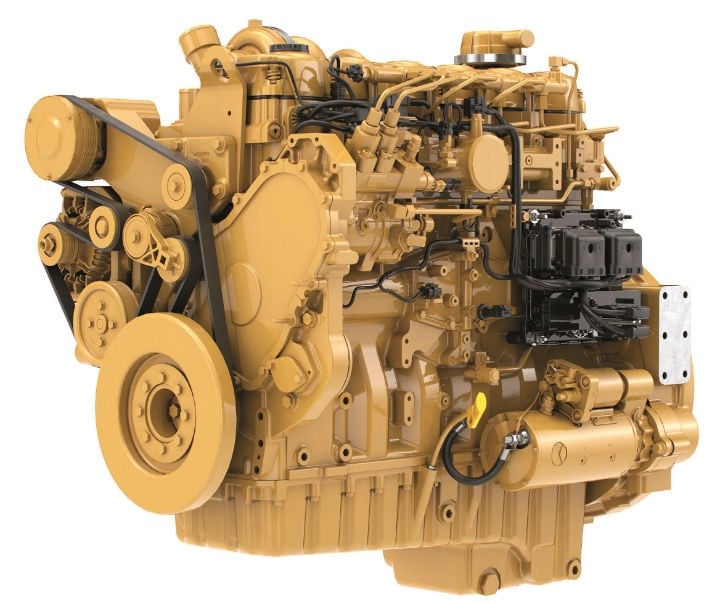 The Cat C9.3B Industrial Diesel Engine is offered in ratings ranging from 250 to 340 bkW (335 to 456 bhp) @ 1,800 to 2,200 rpm.