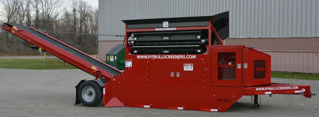 The new Pitbull 2300 Propane Screening Plant features most of the same qualities as the proven Pitbull 2300. The only difference is how it’s powered. The 1.6-liter Zenith 48-horsepower engine is low-emission and provides an alternative to diesel products