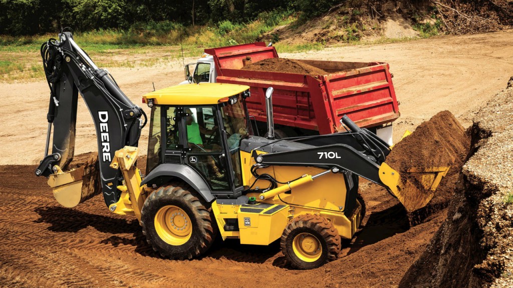 The 710L backhoe loader is the largest in the John Deere portfolio.