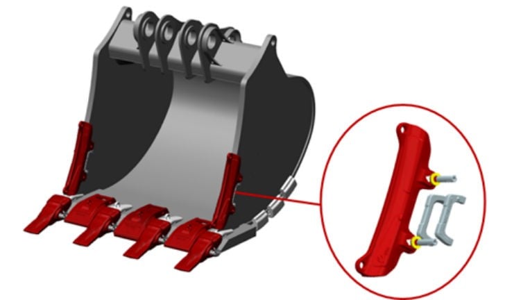 MTG Systems ProMet shrouds provide maximum bucket protection