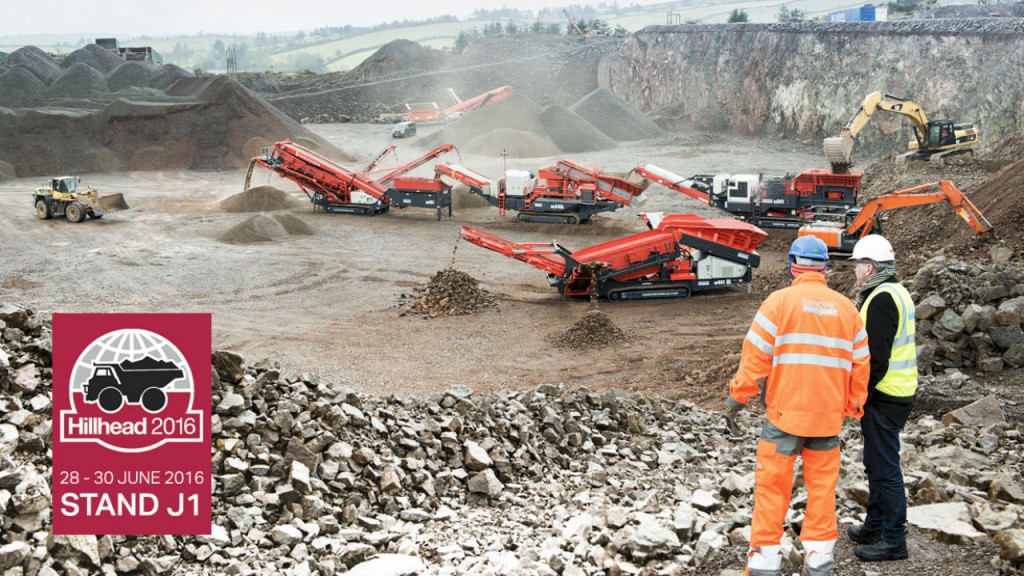 Sandvik to demo mobile crushers and screens at Hillhead 2016 