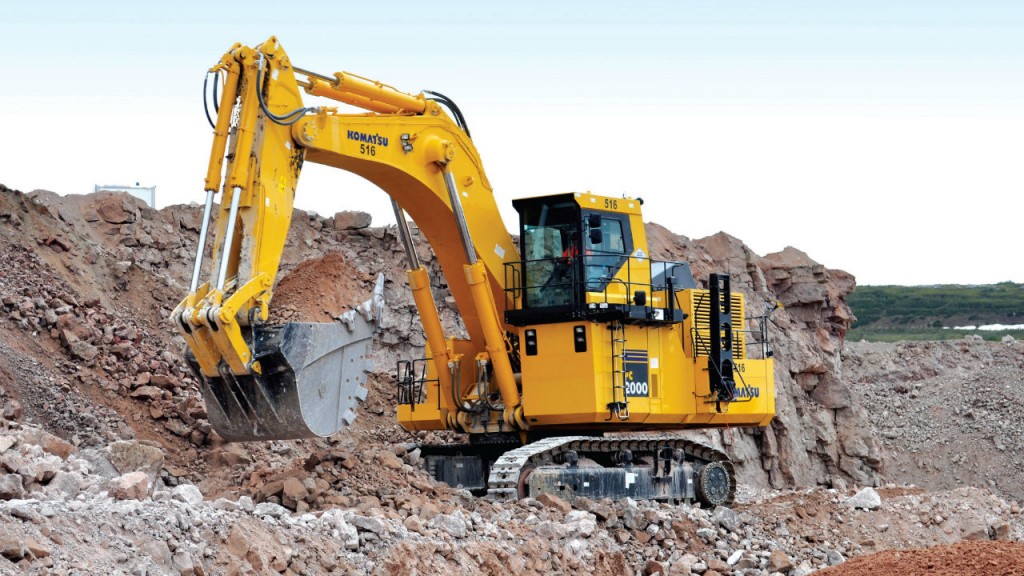 AML added a Komatsu PC2000LC-8 excavator to load 100-ton trucks that haul material from the quarry to the primary crusher.