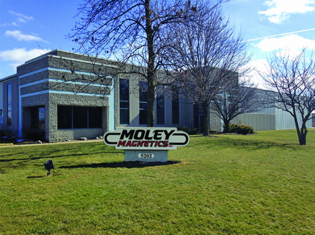 Moley Magnetics, Inc. all divisions and offices began operating Monday, May 9, 2016 from their new corporate headquarter.
