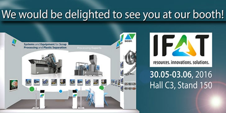 SICON to present latest products and services at IFAT 2016 in Munich