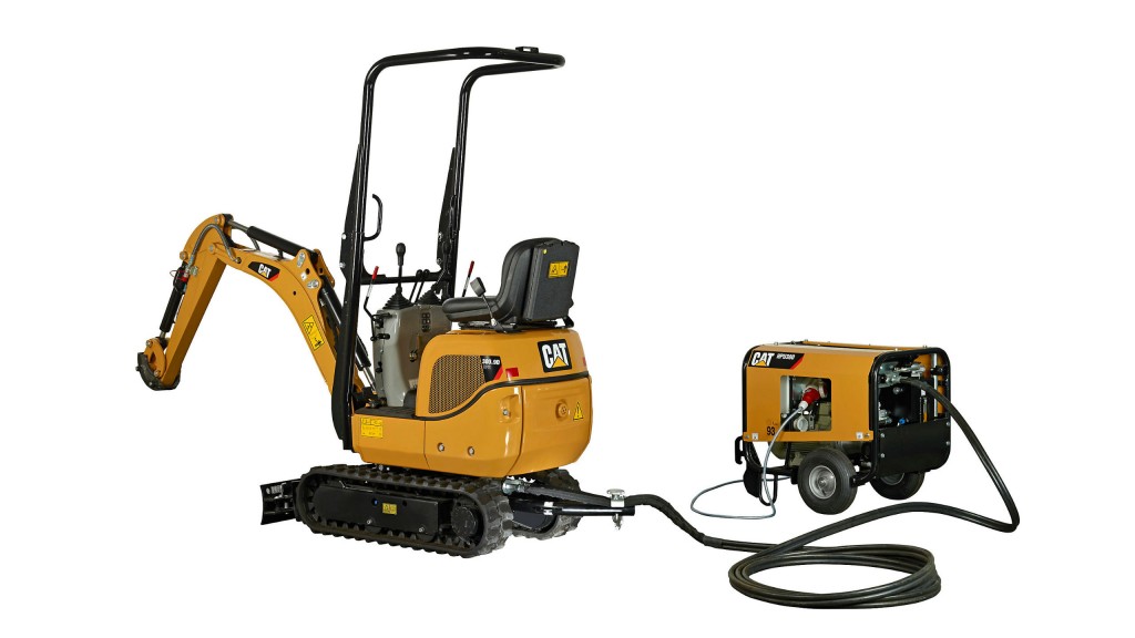 Caterpillar 300.9D VPS mini hydraulic excavator.