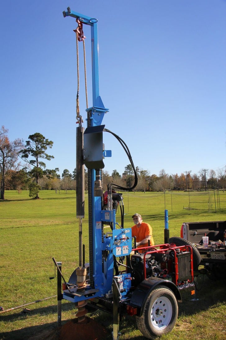Little Beaver offers a new Lone Star LST1G+HD heavy-duty geotechnical drill rig that achieves hollow stem auger drilling to 100 feet.
