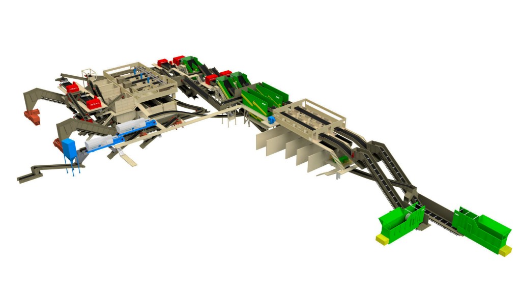 BHS latest Single Stream Recycling system is scheduled to begin operations in April, 2017, at the Cleanaway Waste Management MRF in Perth, Australia.