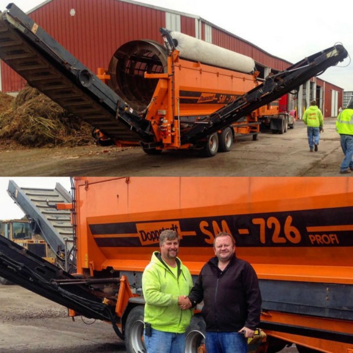 Compost Supply acquired a Doppstadt SM 726 trommel screen to expand their capacity.