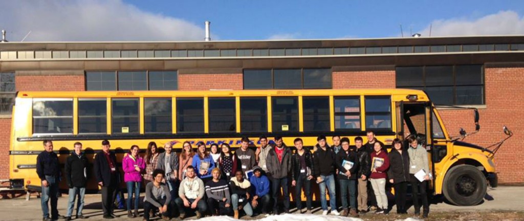 Mining engineering students from the University of Toronto spent a day in January at Haver & Boecker Canada’s facility learning firsthand about different aspects of vibrating screens and screening.