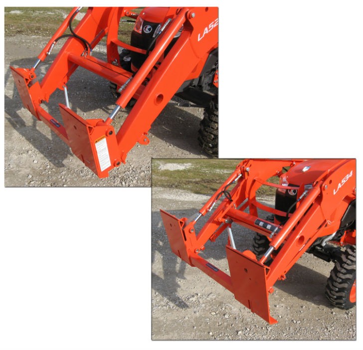 Adapters for Kubota loaders.