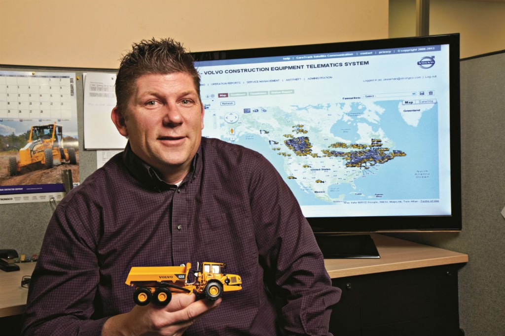 Paul Kearnan has been helping train and educate both Strongco staff and customers on the use of telematics since 2011.